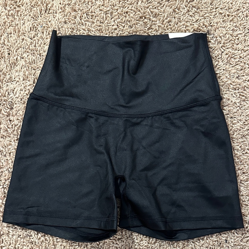 Aerie black Goals Gloss Bike Short